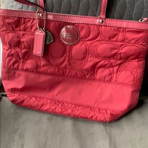 Pink Coach Spring Purse